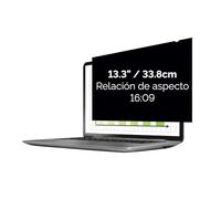 Fellowes Filtro de privacidad PrivaScreen™ - Protector de pantalla antirreflejos con filtro de luz azul para portátil 13.3" (16:9, 295 × 165mm) con pestañas Quick Reveal™