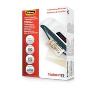 Fellowes Fundas de Plastificar (60x90mm), acabado brillo, 100 hojas, 250 micras (2 x 125 micras), acabado de calidad, adecuadas para fotos, tarjetas de identificación y documentos pequeños