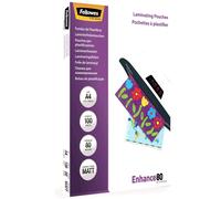 Fellowes Fundas de Plastificar A4, acabado mate, 100 hojas, 160 micras (2 x 80 m
