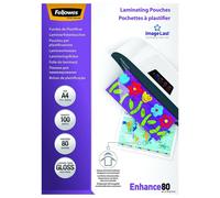 FELLOWES PACK 100 FUNDAS PLASTIFICAR 80 MIC. BRILLO A4