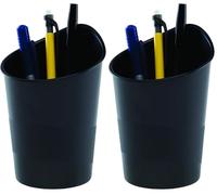Fellowes G2D 00164 - Portalápices, negro (Paquete de 2)