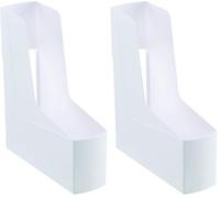 Fellowes G2D 17101 - Revistero, blanco (Paquete de 2)