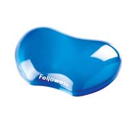 Fellowes Gel Crystals - Reposamuñecas Flexible, Azul (Paquete de 2) Azul único (