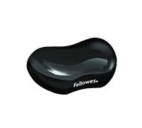 Fellowes Gel Crystals - Reposamuñecas flexible ergonómico, color negro