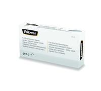 Fellowes Grapas de 26/6mm para grapadoras de carga completa, caja de 5.000 grapas, 1 pack, color plateado
