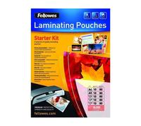 Fellowes Kit De Bolsas De Plastificado En Caliente Brillo 80 Micras: A4, A5 Y Fotos (13x18, 10x15, 20x25 Cm)