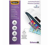 BOLSA DE PLASTIFICAR FELLOWES BRILLO DIN A5 80 MICRAS PACK 100 UNIDADES