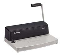 Fellowes Encuadernadora espiral Metal 25 – Perfora 10 hojas A4, encuaderna 450 hojas (Paso 5:1)