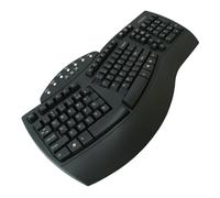 Fellowes Microban - Teclado con Cable de diseño Dividido con Cable, Gris Oscuro - FEL9891503