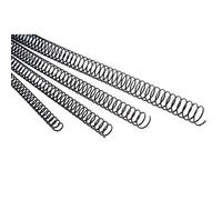 Fellowes Pack de 100 espirales metálicas, Negro, 18 mm