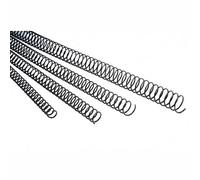 Fellowes Pack de 100 espirales metálicas, Negro, 22 mm