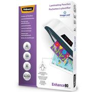 Fellowes Pack de 100 fundas para plastificar, Transparente, A5 A5 Fundas plastif