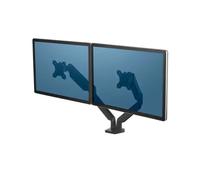 Fellowes Platinum Series Dual Arm Brazo para Doble Monitor Plano, Soporte Ajustable VESA hasta 9kg por Pantalla, 27 Pulgadas