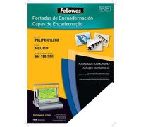Fellowes portada de encuadernación 500 micras A4 negro 100uds