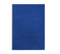 Fellowes Portadas para encuadernar de cartón símil piel Delta Cuero, extra rígido, 250 micras, 100% reciclables, formato A4, con certificación FSC, pack de 100, color azul