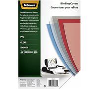 Fellowes Portadas para encuadernar de PVC transparente, A4