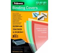 Fellowes – Portadas de polipropileno 5376503 – A4, 300 micras, 100 unidades, transparente