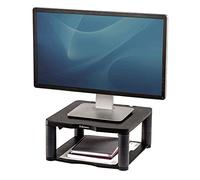 Fellowes Premium - Soporte Elevador para Monitor de Ordenador, Ajustable en Altura, para monitores con Peso máximo de 36kg, Color Grafito