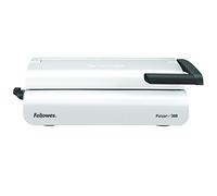 Fellowes Pulsar+ Encuadernadora manual A4, perfora 20 hojas, encuaderna hasta 300 con canutillo plástico, incluye 10 portadas. Ideal para casa o pequeña oficina