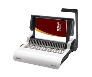 Fellowes Pulsar+ Encuadernadora manual A4, perfora 20 hojas, encuaderna hasta 300 con canutillo plástico, incluye 10 portadas. Ideal para casa o pequeña oficina