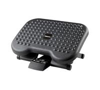 Fellowes Reposapiés Everyday Plus ergonómico con base antideslizante - Reposapiés para el escritorio - Reposapiés para oficina y hogar - Negro