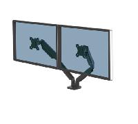 Fellowes Soporte para monitor Platinum Series - Brazo doble ajustable, 2 puertos USB - 32" Negro