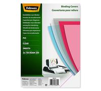Fellowes Tapa de encuadernación de PVC | transparente | 200 micras | A4 | 100 uds