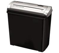 Fellowes Trito 2S - Destructora trituradora de papel, corte en tiras (Din P-1), destruye hasta 5 hojas, uso personal, color negro