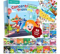 Felly Libros de Pegatinas Impermeables Reutilizables Juguetes para niños, 20 Pack de Libros de Pegatinas para la Edad de 2-6 años, Juguete Educativo de Aprendizaje, Regalos de cumpleaños