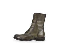 Felmini - ODERG 9486 - women's lace-up biker boot, Dk green genuine leather - 35 EU size