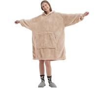 FELOVE es una Sudadera con Capucha y Mangas con un Bolsillo Grande, Que es una Manta portátil Ultra Suave y cómoda para Adultos, y Que es cálida y Tiene una Talla única.