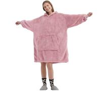 FELOVE es una Sudadera con Capucha y Mangas con un Bolsillo Grande, Que es una Manta portátil Ultra Suave y cómoda para Adultos, y Que es cálida y Tiene una Talla única.