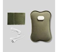 Felpa Botellas De Agua Caliente, Botella De Agua Caliente A Prueba De Fugas Y Duradera,Reutilizable Para Aliviar El Dolor Cama Caliente,350W (Color : B)