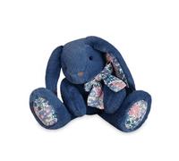 HISTOIRE D'OURS - HO3120 Conejo de Peluche - Amigos de Peluche - Caja de Regalo - Azul - 25 cm - Suave Idea para Nacimiento y cumpleaños niña y niño