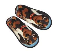 Felpa Pantuflas Amo A Mis Perros Salchichas Lavable Pantuflas Portátil Slippers Para Unisex Otoño Invierno M