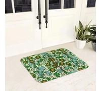 Felpuda Antideslizante de Felpuda de Flores 3D Flores Patrón Art Nouveau Alfombra de Alfombra para Entrada a la Cocina Dormitorio Tapetes para los pies - 40x60cm