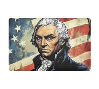Felpudo Alexander Hamilton Flag Alfombra Exterior Lavable Felpudos Entrada Impermeable Alfombra Entrada para Entrada Casa Jardín Dormitorio 40X60Cm