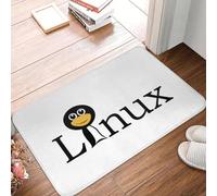 Felpudo Antideslizante con diseño de pingüino Tux de Linux para Cocina Entrada balcón hogar.