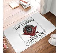 Felpudo Antideslizante para Motocicleta Vulcan VN 800, con Leyenda La Leyenda Sigue Viva, para Cocina, Entrada y baño.