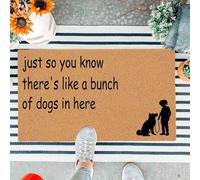 Felpudo Aquí Hay como Un Montón De Perros. Alfombrilla Baño Suave Felpudo Entrada Plegable Alfombra Baño para Pasillo Interior Puerta 40X60Cm