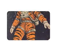 Felpudo Astronauta Tigre Alfombra Baño Lavable Felpudo Entrada Plegable Alfombrilla Baño para Bañera Cocina Exterior 40X60Cm