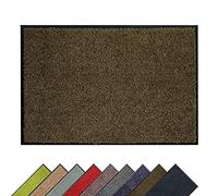 Felpudo atrapa la Suciedad - Felpudo de Interior - Lavable a 30° C - Felpudo Antideslizante - Alfombra de Cocina - Pasillo - Marrón 60x180 cm