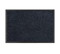 Felpudo atrapa la Suciedad - Felpudo de Interior - Lavable a 30 °C - Felpudo Antideslizante - Alfombra de Cocina - Pasillo - Negro 90x150 cm