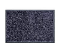 Felpudo atrapa la Suciedad - Felpudo de Interior - Lavable a 30° C - Felpudo Antideslizante - Zapatero para Pasillo - Cocina - Azul-Gris 60x90 cm
