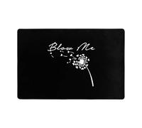 Felpudo Blow Me Dandelion Felpudos Entrada Antideslizante Alfombrilla Antideslizante Durable Alfombra Entrada para Entrada Casa Cocina Dormitorio 40X60Cm