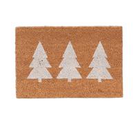Felpudo coco Alfombra entrada Alfombrilla puerta 60 x 40 cm decorativo pinos