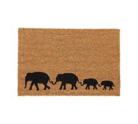 Felpudo coco Felpudo entrada casa Felpudo exterior Alfombrilla 60x40 cm Elefante