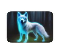 Felpudo con diseño de perro fantasma para interiores y exteriores, resistente, duradero, tapete de bienvenida para entrada, patio, porche, escalera