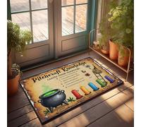 Felpudo con texto en inglés "Fall Understanding The Magic Of Candle Colors In Witchcraft", felpudo para puerta delantera, entrada al aire libre, puerta interior, M (65 x 90 cm)