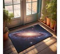 Felpudo con texto en inglés "Man Cave Bar Galactic Journey: Exploring the Universe" (65 x 90 cm)